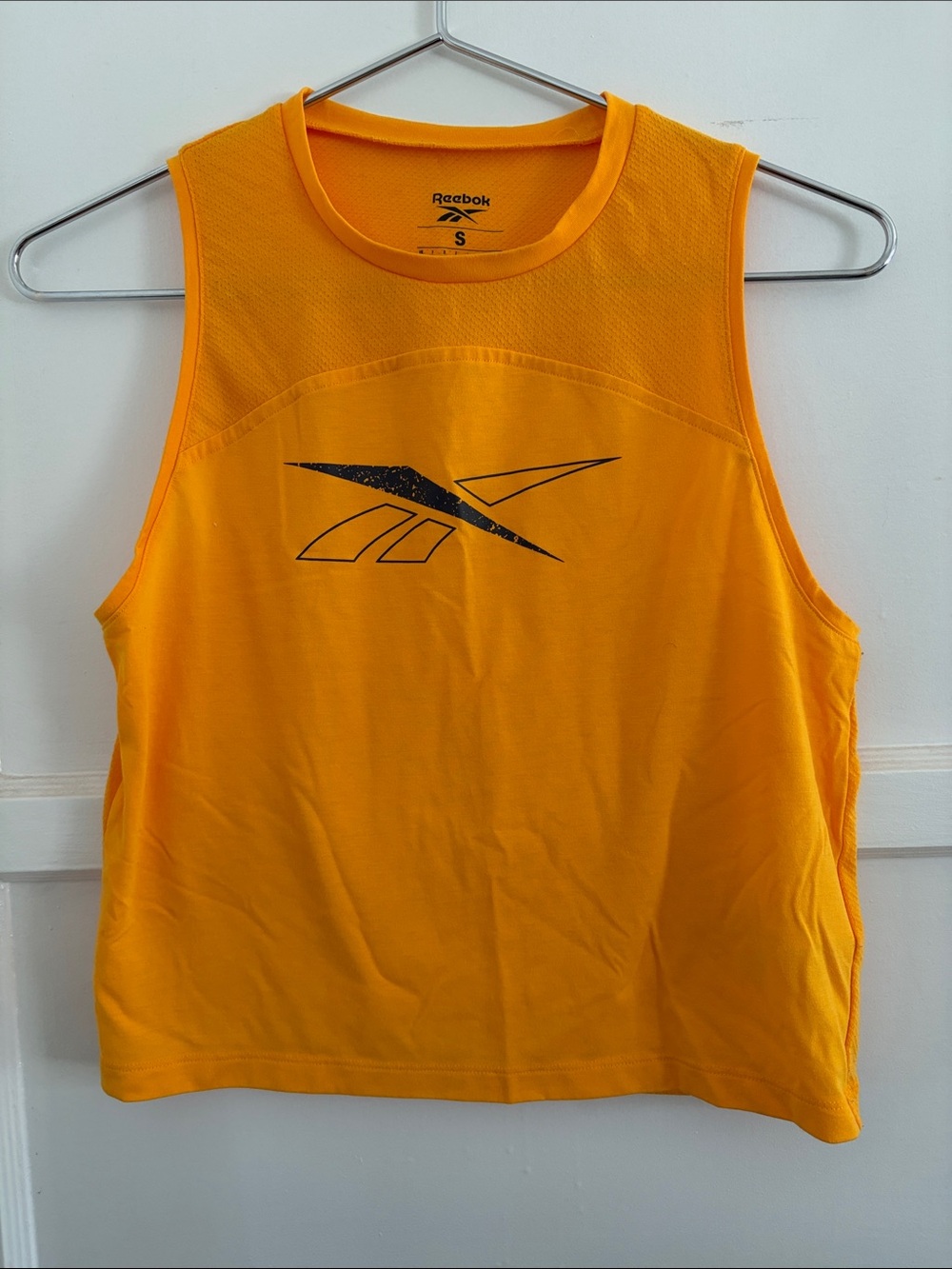 Reebok Women’s Bright Yellow-Orange Sleeveless Athletic Top
